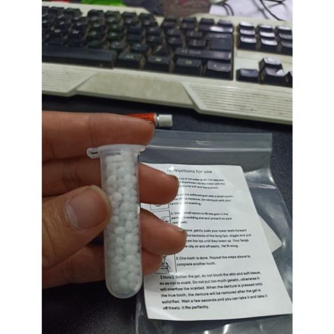 Keo Gắn Răng Thưa Tạm Thời - Hộp Gel Gắn Răng Đa Năng Dễ Sử Dụng, Phù Hợp Cho Răng Giả Và Răng Thật