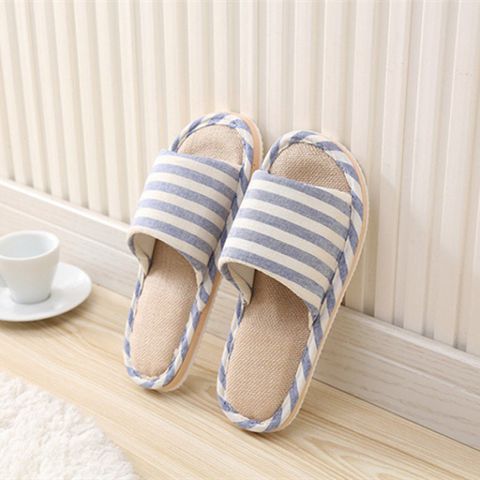 Dép vải đi trong nhà Kẻ sọc phong cách Hàn Quốc - Sang trọng, êm chân, chống trượt, phù hợp mọi mùa, nhiều màu sắc và kích thước