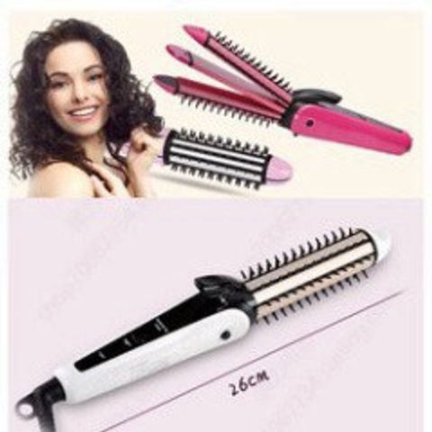 Máy Làm Tóc 3 In 1 NoVa 8890 - Duỗi, Bấm, Uốn Xù Cho Phái Đẹp - Thiết Bị Làm Tóc Đa Năng Giá Rẻ, Thời Trang