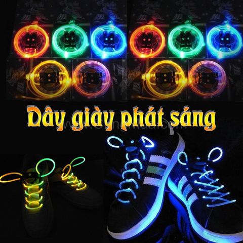 Dây Giày Phát Sáng Đèn LED - Dây Giày Luminescent Bền Bỉ Cho Các Bữa Tiệc Ban Đêm & Chạy Bộ An Toàn - Nhiều Màu Sắc Tùy Chọn
