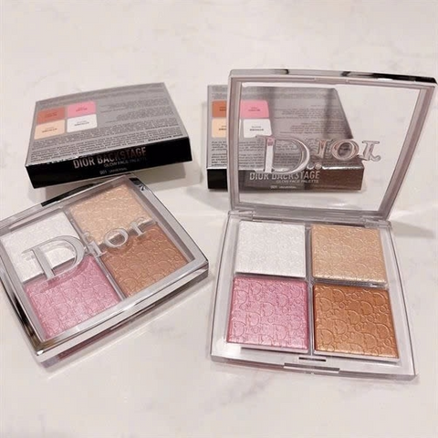Phấn Bắt Sáng Tạo Khối Dior Backstage Glow Maximizer Palette 004 - Rose Gold Glow, Phấn Trang Điểm Cao Cấp Chính Hãng, Rạng Rỡ, Đẳng Cấp