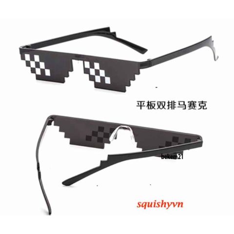 Kính Thug Life 6 Chấm Nhiều Màu - Kính Mắt Thời Trang Gamer Độc Đáo, Phụ Kiện Hot Trend dành cho Fan Thug Life