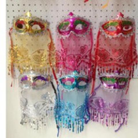 Mặt Nạ Halloween Nửa Mặt Cổ Trang - Đạo Cụ Hóa Trang Cho Tiệc, Lễ Hội, Sự Kiện, Cosplay, Chất Liệu Nhựa, Kích Thước 18cm x 12cm