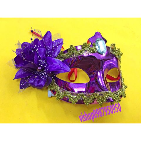 Mặt Nạ Nửa Mặt Lông Vũ Sang Trọng 2029 - Phụ Kiện Hóa Trang Halloween, Cosplay Quý Phái Cho Nam Nữ