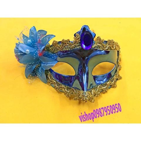 Mặt Nạ Nửa Mặt Lông Vũ Sang Trọng 2029 - Phụ Kiện Hóa Trang Halloween, Cosplay Quý Phái Cho Nam Nữ