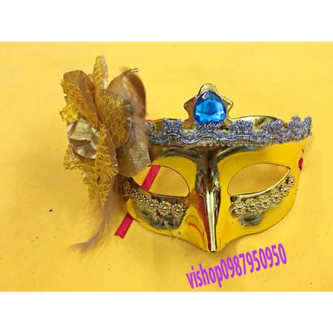Mặt Nạ Nửa Mặt Lông Vũ Sang Trọng 2029 - Phụ Kiện Hóa Trang Halloween, Cosplay Quý Phái Cho Nam Nữ