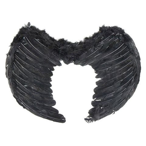 Cánh Thiên Thần Cosplay Đen Trắng - Đồ Hóa Trang Tiệc, Chất Liệu Lông Tự Nhiên, Phù Hợp Với Người Lớn Và Trẻ Em