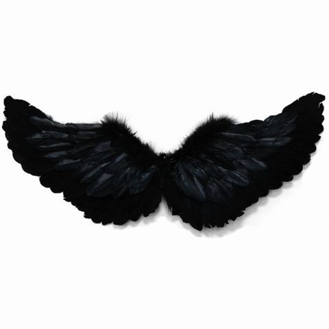 Cánh Thiên Thần Cosplay Đen Trắng - Đồ Hóa Trang Tiệc, Chất Liệu Lông Tự Nhiên, Phù Hợp Với Người Lớn Và Trẻ Em