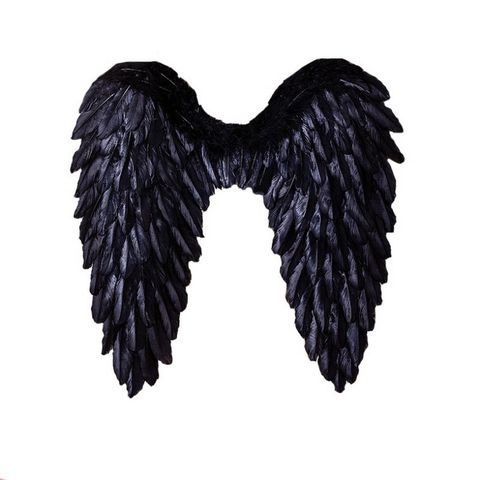 Cánh Thiên Thần Cosplay Đen Trắng - Đồ Hóa Trang Tiệc, Chất Liệu Lông Tự Nhiên, Phù Hợp Với Người Lớn Và Trẻ Em