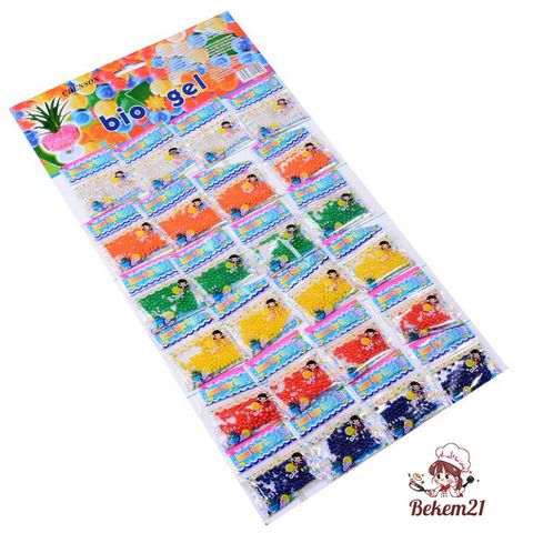 Vỉ 24 Gói Hạt Nở 2400 Viên - Hạt Tinh Thể Trang Trí Chậu Cây, Đồ Chơi Trẻ Em, Hàng Có Sẵn