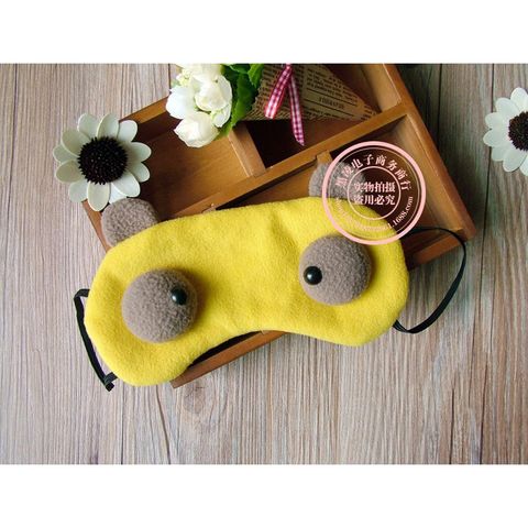 Bịt Mắt Ngủ Kute Mẫu Mới - Mắt Trố Siêu Dễ Thương, Giải Quyết Vấn Đề Mất Ngủ, Chất Liệu Vải Mềm, Hỗ Trợ Ngủ Ngon