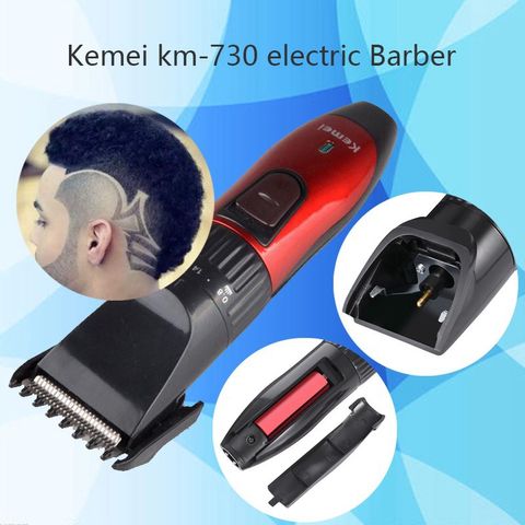 Tông Đơ Cắt Tóc Trẻ Em Kemei 730 - An Toàn, Dễ Sử Dụng, Kèm Dụng Cụ Lấy Ráy Tai Có Đèn - Thích Hợp Cho Gia Đình