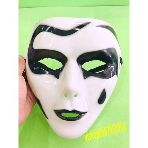 Mặt Nạ Jabbawockeez Vẽ Giọt Nước - Mặt Nạ Hóa Trang Đen Trắng Độc Đáo Cho Halloween Và Tượng Trưng Thần Chết