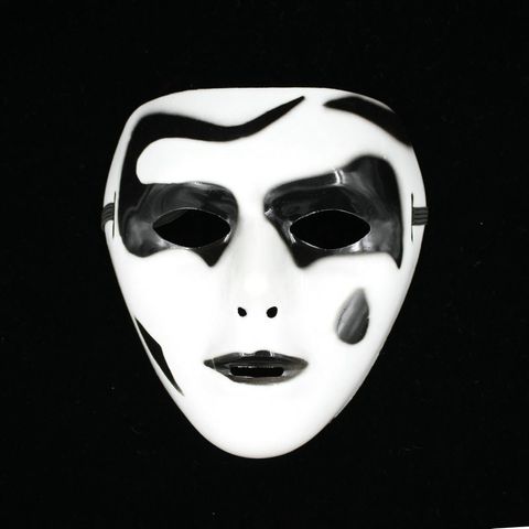 Mặt Nạ Jabbawockeez Vẽ Giọt Nước - Mặt Nạ Hóa Trang Đen Trắng Độc Đáo Cho Halloween Và Tượng Trưng Thần Chết