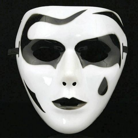 Mặt Nạ Jabbawockeez Vẽ Giọt Nước - Mặt Nạ Hóa Trang Đen Trắng Độc Đáo Cho Halloween Và Tượng Trưng Thần Chết
