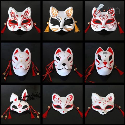Mặt Nạ Cáo Hóa Trang Halloween Nhật Bản - Mặt Nạ Độc Đáo Phong Cách Thời Trang Cho Nam Nữ