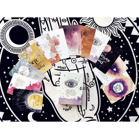 Bộ Bài Tarot Universe Mysterious Oracle - 52 Thẻ & Sách Hướng Dẫn, Cao Cấp, Chất Lượng Tốt, Tặng Quà Thú Vị
