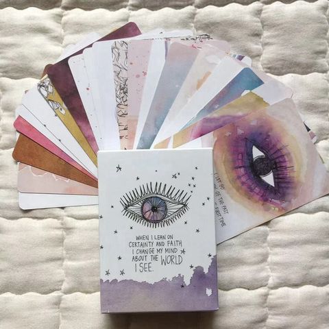 Bộ Bài Tarot Ma Thuật Tiếng Anh Mắt Huyền Bí - 52 Lá Bài Tiên Tri với Hộp Xinh Đẹp - Quà Tặng Độc Đáo cho Tín Đồ Tarot