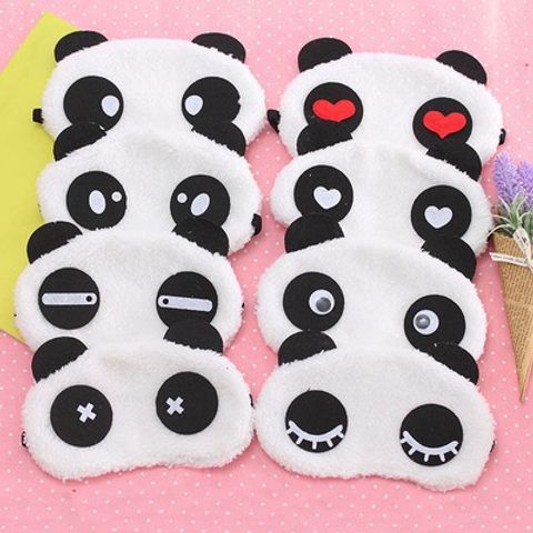 Bịt Mắt Ngủ Cute Gấu Trúc Panda - Dây Thun Co Giãn, Ấm Áp Mùa Đông, Phụ Kiện Giấc Ngủ Dễ Thương Cho Bạn Trẻ