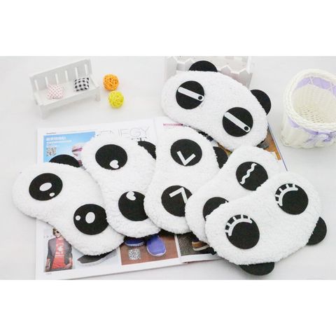 Bịt Mắt Ngủ Cute Gấu Trúc Panda - Dây Thun Co Giãn, Ấm Áp Mùa Đông, Phụ Kiện Giấc Ngủ Dễ Thương Cho Bạn Trẻ