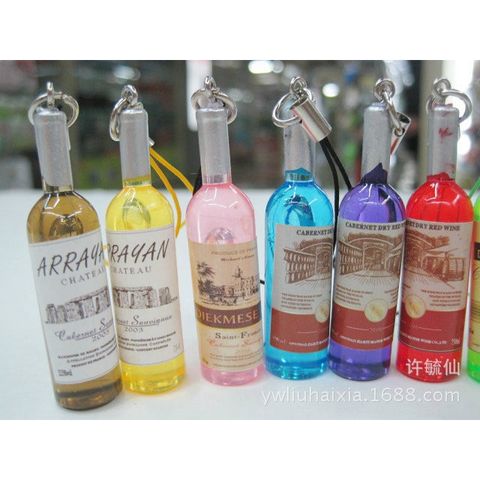Combo 100 Móc Khóa Hình Chai Rượu - Phụ Kiện Thời Trang Cá Tính, Quà Tặng Doanh Nghiệp - Giao Hàng Nhiều Màu Sắc Ngẫu Nhiên