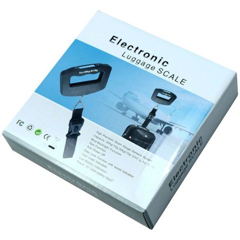 Cân điện tử cầm tay Electronic Luggage Scale - Cân hành lý du lịch từ 10g đến 50kg với màn hình LCD sáng và thiết kế nhỏ gọn
