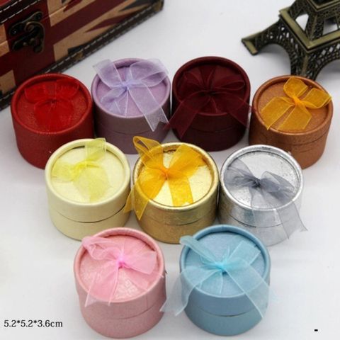 Combo 30 Hộp Tròn Đựng Nhẫn Gấm Nơ - Hộp Đựng Trang Sức Cao Cấp, Lựa Chọn Màu Sắc Ngẫu Nhiên, Tiện Dụng Cho Dây Chuyền, Bông Tai