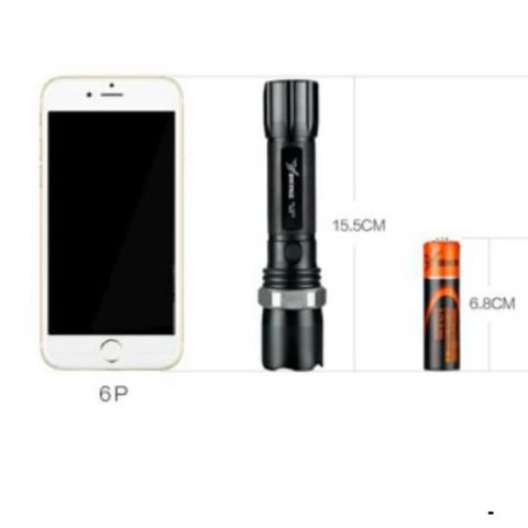 Đèn Pin Siêu Sáng Cao Cấp USA T102 - Có Zoom, Sạc Rời, 3000 Lumen, Nhiều Chế Độ Sáng, Đèn Nhôm Chống Va Đập, Dụng Cụ Tiện Ích Cho Mọi Gia Đình