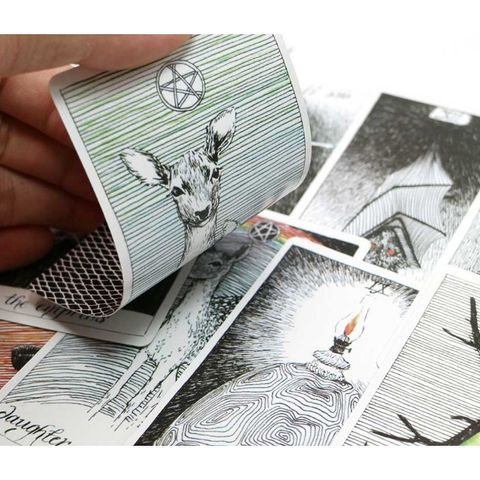Bộ Bài The Wild Unknown Tarot - 78 Lá Bài Cao Cấp Hình Thú Tự Nhiên, Dự Đoán Vận Mệnh, Phiên Bản Tiếng Anh