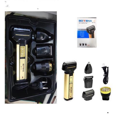Tông Đơ Cắt Tóc 4 Trong 1 BOTENG BT-T3 Thế Hệ Mới 2020 - Cắt Tóc, Cạo Râu, Tỉa Lông Mũi, Đèn Pin Tiện Dụng