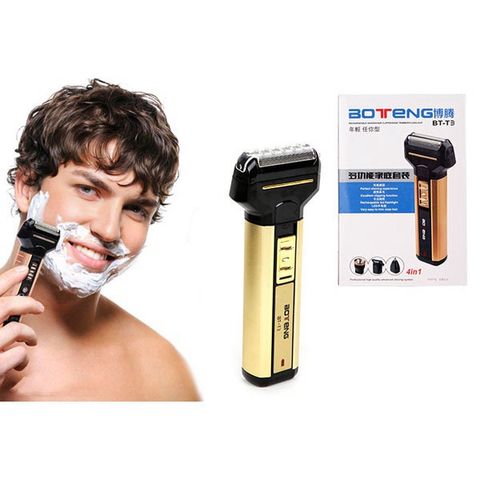 Tông Đơ Cắt Tóc 4 Trong 1 BOTENG BT-T3 Thế Hệ Mới 2020 - Cắt Tóc, Cạo Râu, Tỉa Lông Mũi, Đèn Pin Tiện Dụng