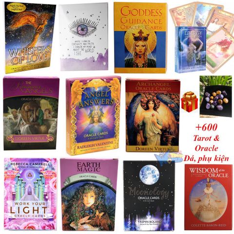 Bộ Bài Tarot Oracle Cao Cấp - 16 Mẫu Dự Đoán Phong Thủy Vận Mệnh, Phiên Bản Tiếng Anh, 78 Lá Đầy Màu Sắc