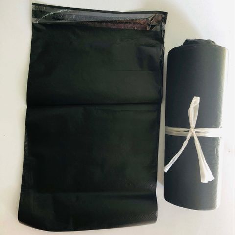 Túi niêm phong đen 18x29cm - Bộ 100 túi gói hàng chống thấm nước, độ bền cao, bảo vệ hàng hóa vận chuyển an toàn