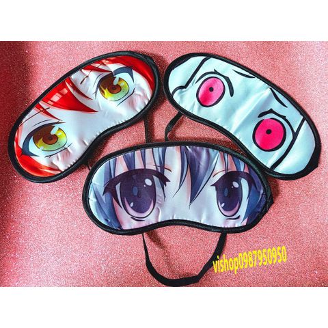 Bịt Mắt Ngủ Anime Độc Đáo Nhật Bản - Miếng Vải Cotton Xinh Xắn, Phong Cách Dễ Thương, Quà Tặng Cho Fan Nhật