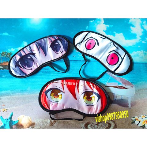 Bịt Mắt Ngủ Anime Độc Đáo Nhật Bản - Miếng Vải Cotton Xinh Xắn, Phong Cách Dễ Thương, Quà Tặng Cho Fan Nhật