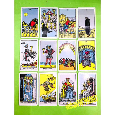 Bộ Bài Tarot Rider Waite - Centennial Smith Waite, Bộ bài 78 lá chuẩn đẹp cho việc học Tarot, phiên bản tiếng Anh, quà tặng tuyệt vời.