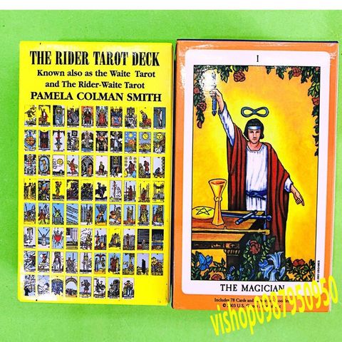 Bộ Bài Tarot Rider Waite - Centennial Smith Waite, Bộ bài 78 lá chuẩn đẹp cho việc học Tarot, phiên bản tiếng Anh, quà tặng tuyệt vời.