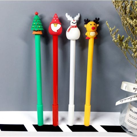 Bút Bi Nước Hoạt Hình Đáng Yêu - Đồ Dùng Học Tập Hàn Quốc Cho Học Sinh - Mực Đen, Giao Màu Ngẫu Nhiên
