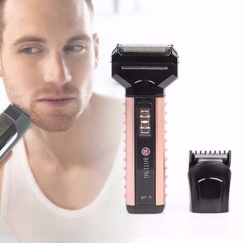 Tông Đơ Cắt Tóc Kiêm Máy Cạo Râu & Cắt Tỉa Lông Mũi Boteng 3 Trong 1 - Thiết Kế Gọn Nhẹ, Chất Lượng Cao, Dùng Đi Du Lịch, Công Nghệ Pin Hiện Đại