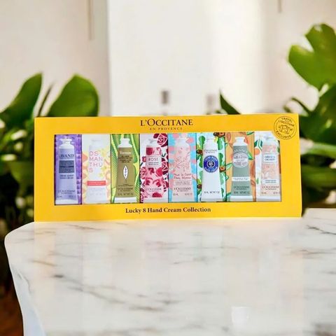 Set Kem Dưỡng Da Tay L'Occitane Lucky 8 - Bộ 8 Kem Dưỡng ẩm Chính Hãng Pháp, Quà Tặng Sang Trọng cho Phụ Nữ