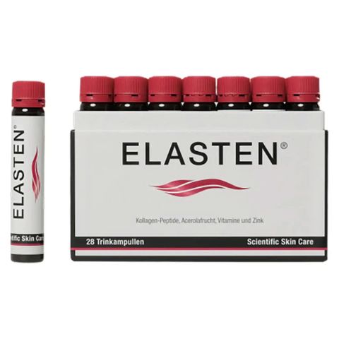 Collagen Elasten Đức Dạng Nước - Tăng Cường Đàn Hồi Cho Da Chống Lão Hóa - Hỗ Trợ Sức Khỏe Tóc & Móng - Hộp 28 Ống 25ml