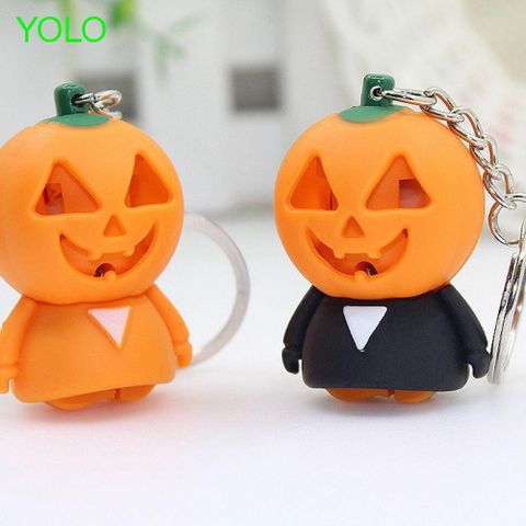 Móc Khóa Quả Bí Ngô Phát Sáng LED Có Nhạc Halloween - Móc Khóa Đèn LED Độc Đáo, Quà Tặng Ý Nghĩa, Phụ Kiện Thời Trang vui nhộn