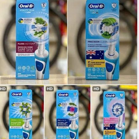 Bàn Chải Điện Oral-B từ Úc - Công Nghệ Làm Sạch Tiên Tiến, Nhiều Chế Độ Đánh Răng, Sức Khỏe Răng Miệng Tối Ưu