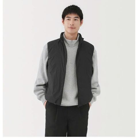 Áo Gile Lông Vũ Cổ Trụ MUJI Nam - Thời Trang Tối Giản, Nhẹ, Ấm Cho Mùa Đông và Đi Học, Dạo Phố
