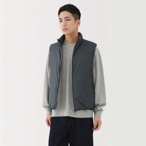 Áo Gile Lông Vũ Cổ Trụ MUJI Nam - Thời Trang Tối Giản, Nhẹ, Ấm Cho Mùa Đông và Đi Học, Dạo Phố