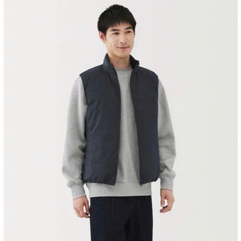 Áo Gile Lông Vũ Cổ Trụ MUJI Nam - Thời Trang Tối Giản, Nhẹ, Ấm Cho Mùa Đông và Đi Học, Dạo Phố