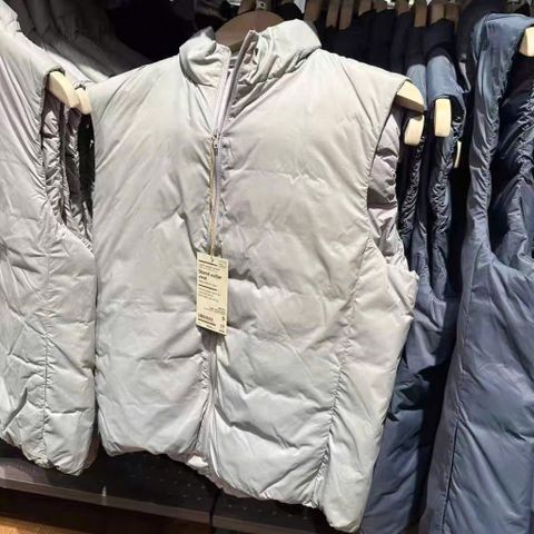 Áo Gile Lông Vũ Cổ Trụ MUJI Nam - Thời Trang Tối Giản, Nhẹ, Ấm Cho Mùa Đông và Đi Học, Dạo Phố