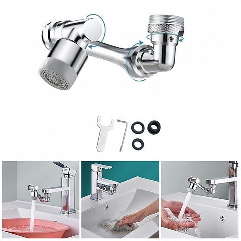 Đầu Nối Vòi Nước Xoay 180 Độ Tăng Áp - Tiết Kiệm Nước, Dễ Dàng Lắp Đặt Cho Bồn Rửa Mặt, Phòng Tắm, Chậu Rửa Chén