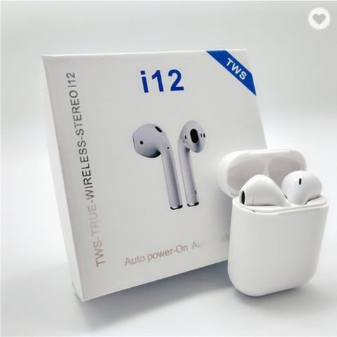 Tai Nghe Bluetooth I12 TWS 5.0 Không Dây - Tai Nghe Cảm Ứng Vân Tay, Âm Thanh Đẳng Cấp, Thiết Kế Nhỏ Gọn, Thời Trang