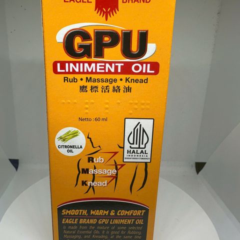 Dầu Nóng Xoa Bóp Indonesia GPU Chính Hãng 60ml - Giúp Giảm Đau Nhức Xương Khớp, Thư Giãn Cơ Bắp và Tinh Thần